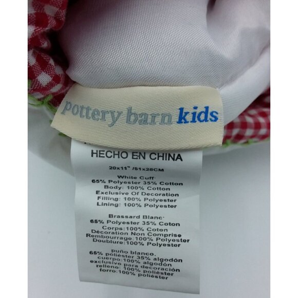 Pottery Barn Kids Olivia Christmas Stocking Snowflake Holiday Quilted Red - Picture 6 of 10